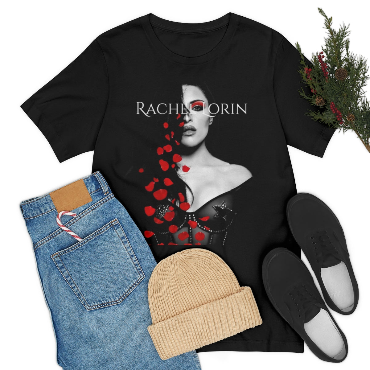 'FALLING ROSES' TEE