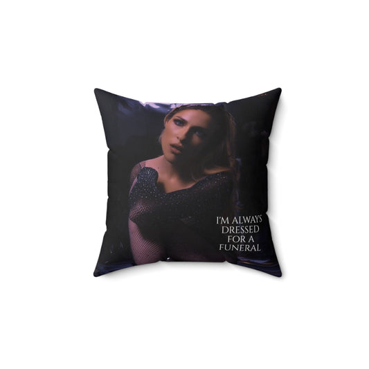 SPECIAL EDITION 'DRESSED FOR A FUNERAL' PILLOW